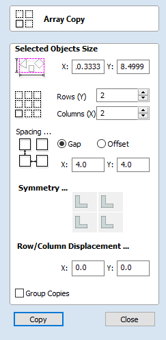 Linear Array Copy Form